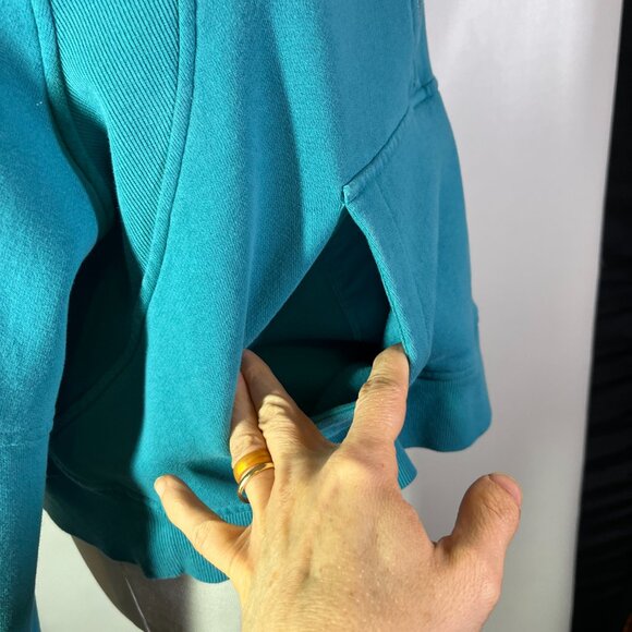 Lululemon M/L Scuba Oversized Funnel Neck Half-Zip Oceanic Blue *Flaw - Picture 8 of 14